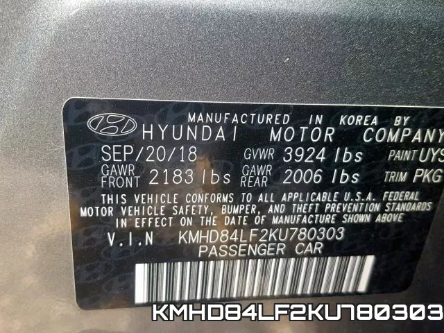 KMHD84LF2KU780303 фото 2