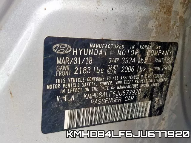 KMHD84LF6JU677920 фото 2