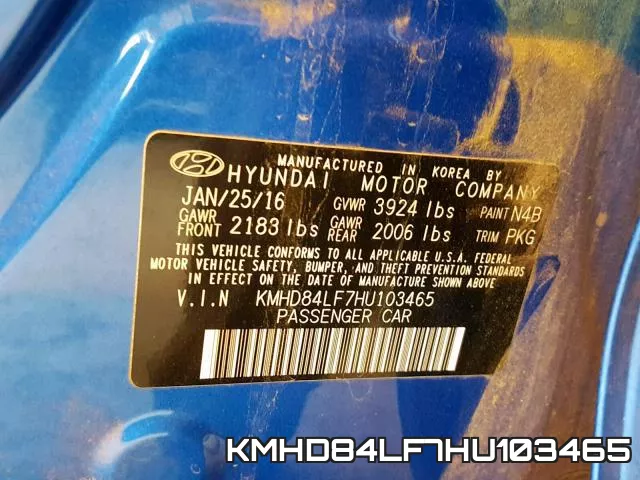 KMHD84LF7HU103465 фото 2