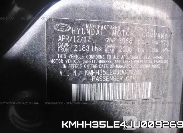 KMHH35LE4JU009269 фото 10