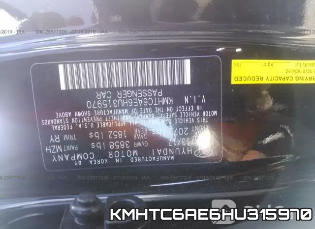 KMHTC6AE6HU315970 фото 10