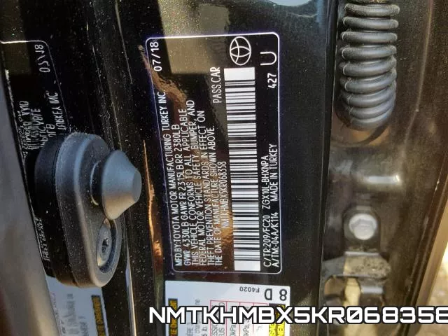 NMTKHMBX5KR068358 фото 2