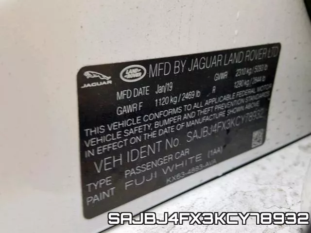 SAJBJ4FX3KCY78932 фото 2
