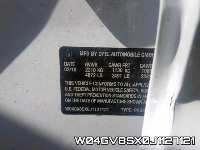 W04GV8SX0J1127121 фото 2