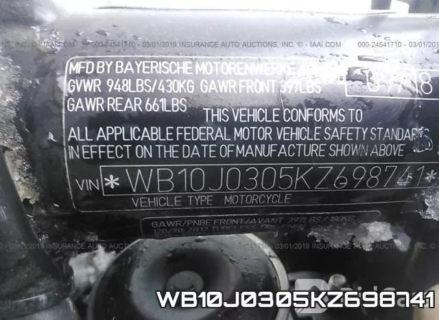 WB10J0305KZ698741 фото 2