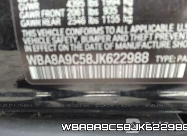 WBA8A9C58JK622988 фото 10