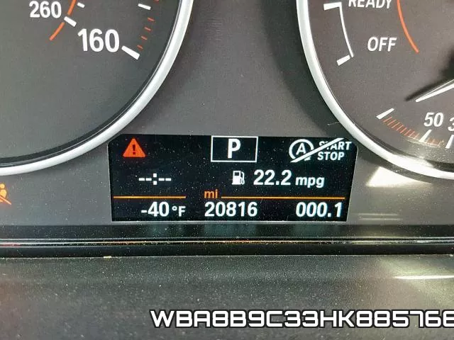 WBA8B9C33HK885766 фото 9