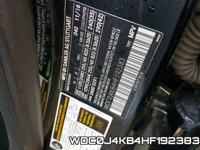 WDC0J4KB4HF192383 фото 2
