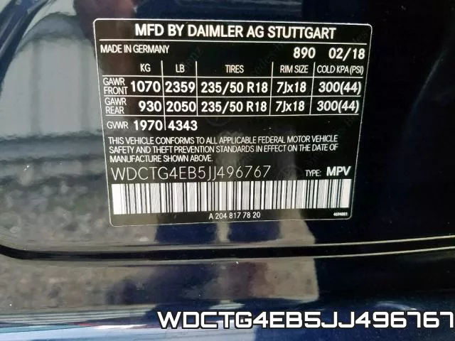 WDCTG4EB5JJ496767 фото 2
