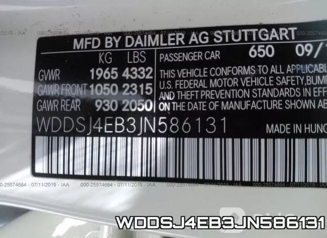 WDDSJ4EB3JN586131 фото 10