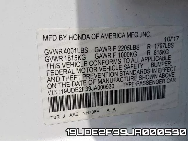 19UDE2F39JA000530 фото 2
