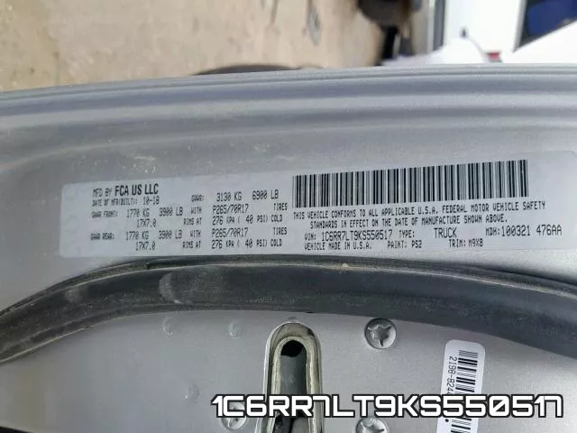 1C6RR7LT9KS550517 фото 2