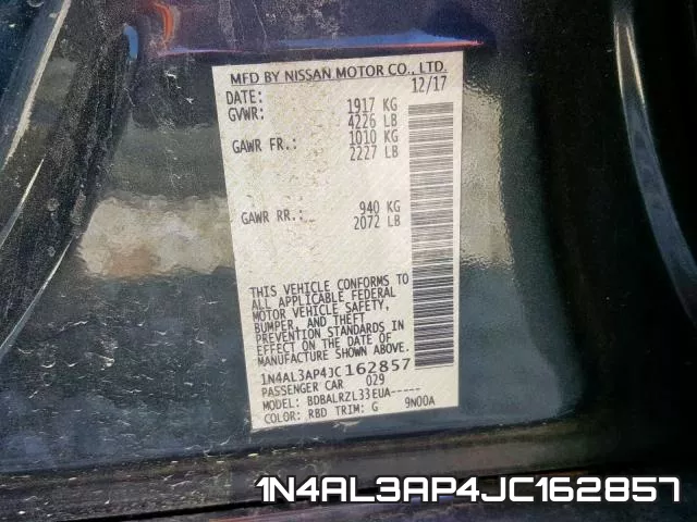 1N4AL3AP4JC162857 фото 2