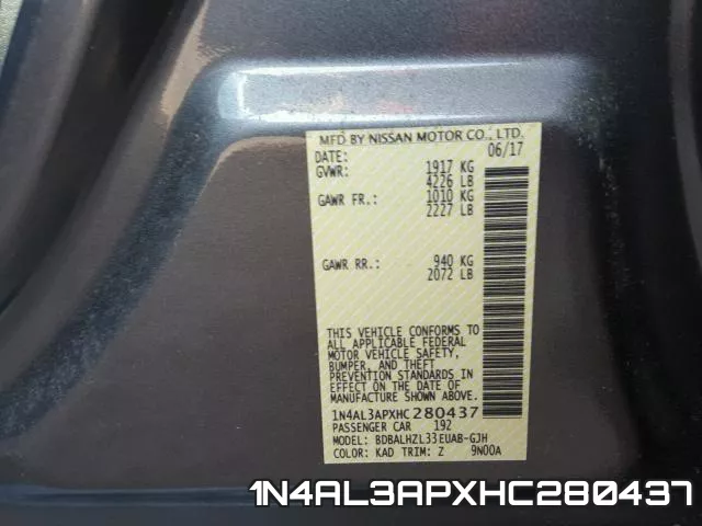 1N4AL3APXHC280437 фото 2