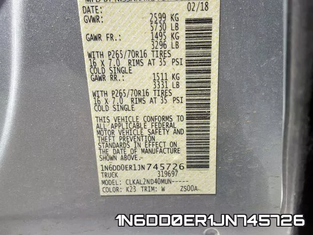 1N6DD0ER1JN745726 фото 2