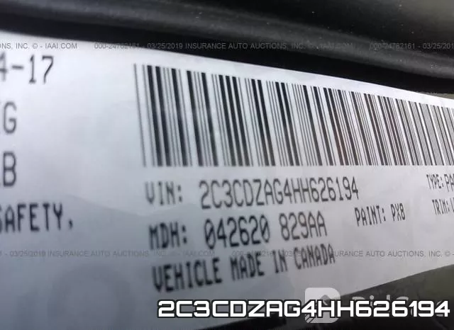 2C3CDZAG4HH626194 фото 10