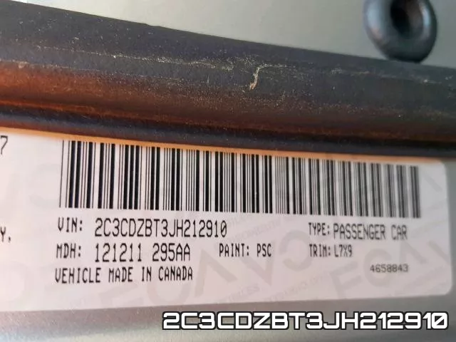 2C3CDZBT3JH212910 фото 2