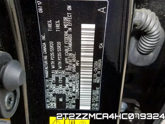 2T2ZZMCA4HC079324 фото 2