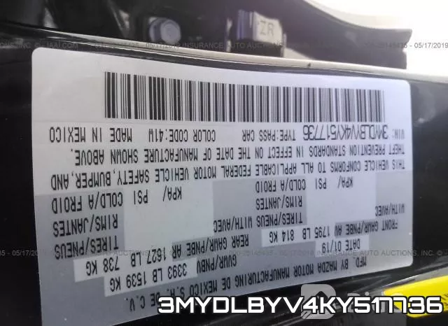 3MYDLBYV4KY517736 фото 9