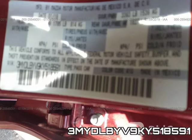 3MYDLBYV9KY518591 фото 10