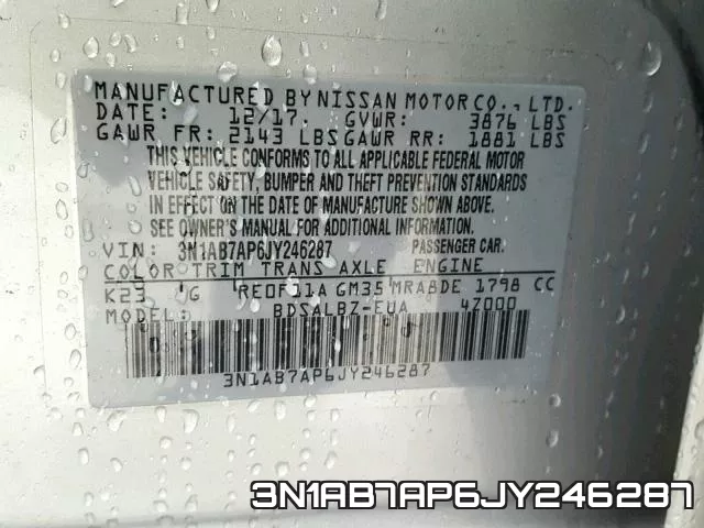3N1AB7AP6JY246287 фото 2