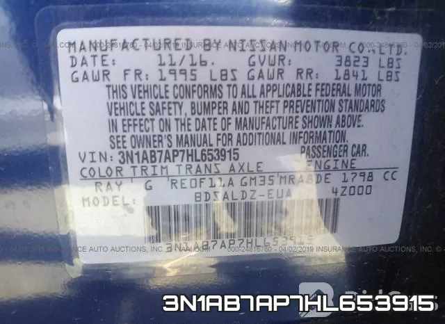 3N1AB7AP7HL653915 фото 10