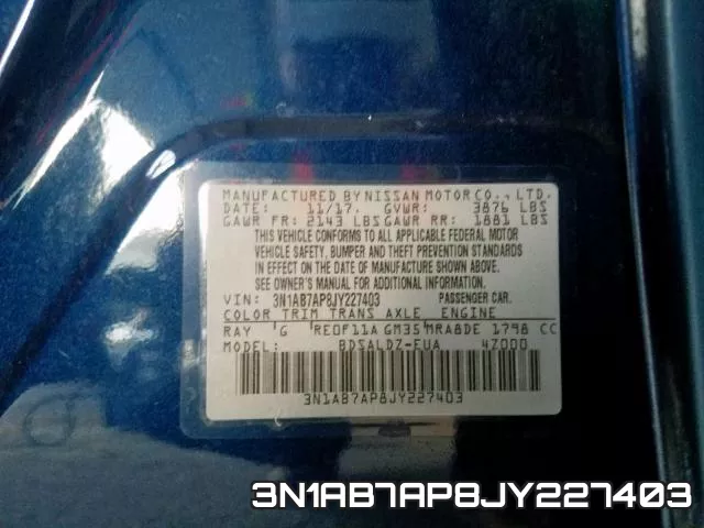 3N1AB7AP8JY227403 фото 2