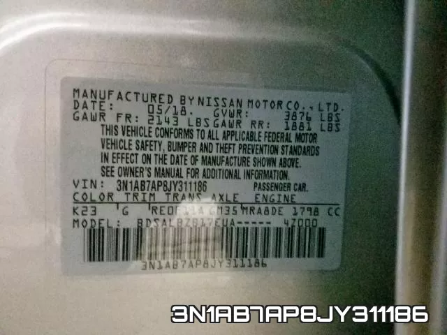 3N1AB7AP8JY311186 фото 2