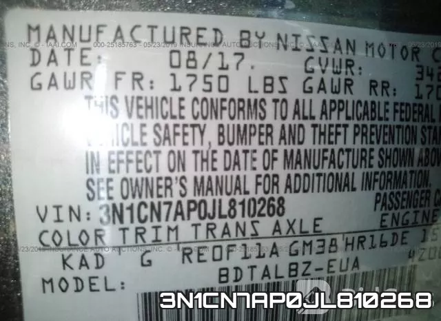 3N1CN7AP0JL810268 фото 10