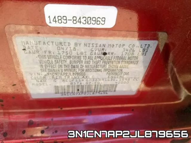 3N1CN7AP2JL879656 фото 2