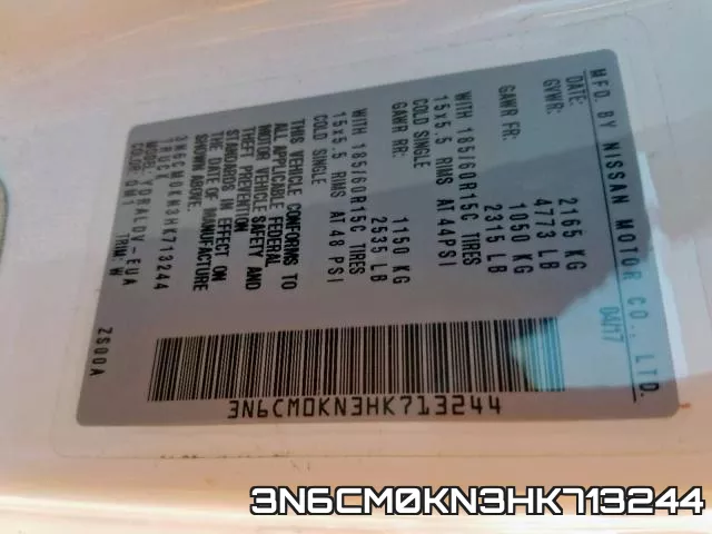 3N6CM0KN3HK713244 фото 2