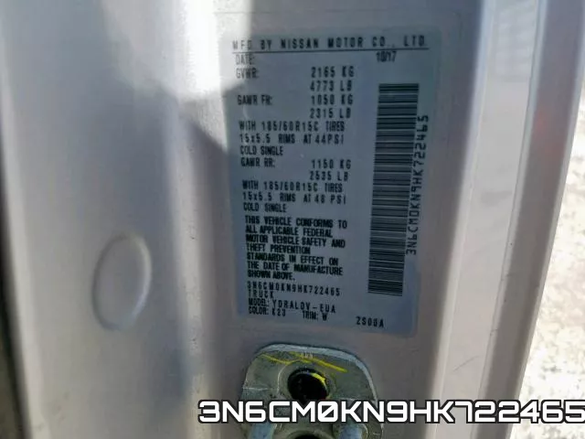 3N6CM0KN9HK722465 фото 2