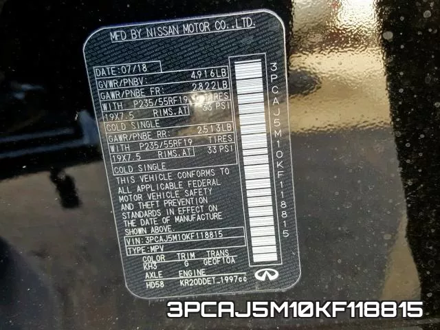 3PCAJ5M10KF118815 фото 2