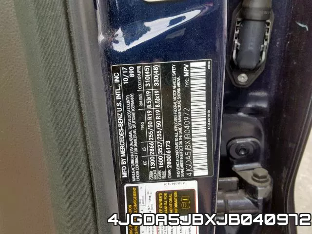 4JGDA5JBXJB040972 фото 2