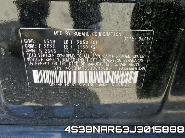 4S3BNAR63J3015888 фото 2