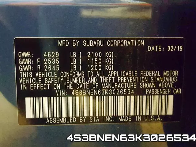 4S3BNEN63K3026534 фото 2