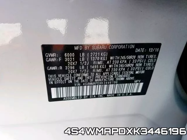 4S4WMAPDXK3446196 фото 2