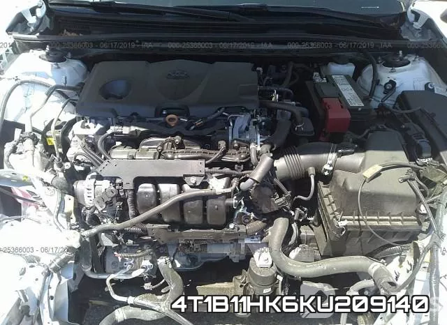 4T1B11HK6KU209140 фото 2