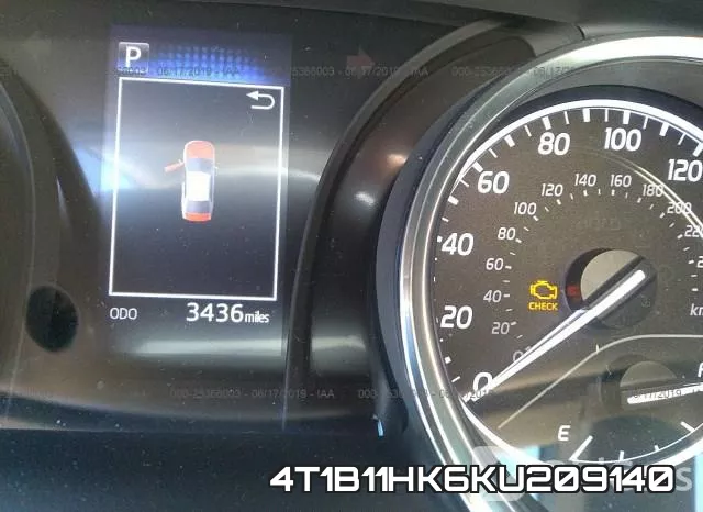 4T1B11HK6KU209140 фото 8