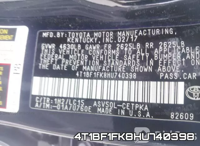 4T1BF1FK8HU740398 фото 10