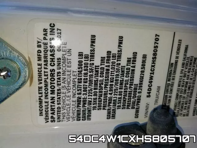 54DC4W1CXHS805707 фото 2