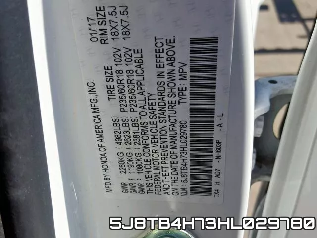 5J8TB4H73HL029780 фото 2