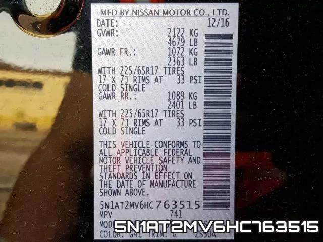 5N1AT2MV6HC763515 фото 2