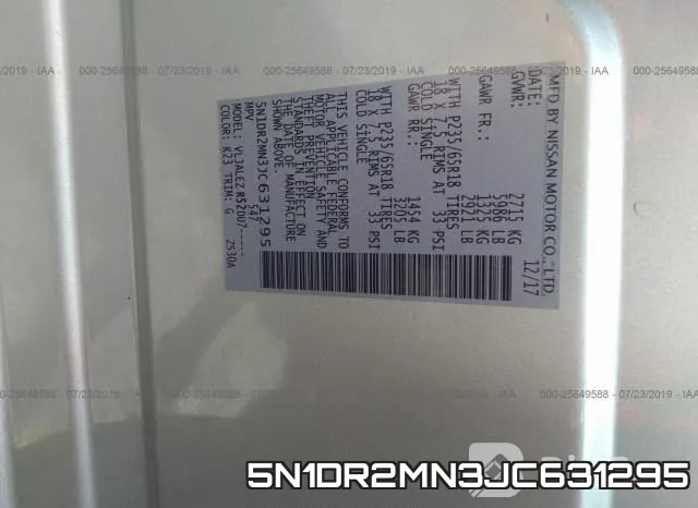 5N1DR2MN3JC631295 фото 10