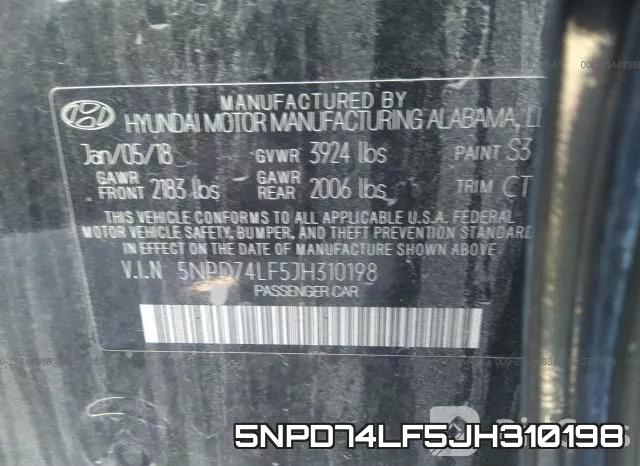 5NPD74LF5JH310198 фото 10