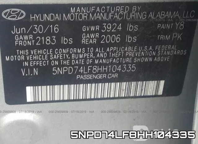 5NPD74LF8HH104335 фото 10