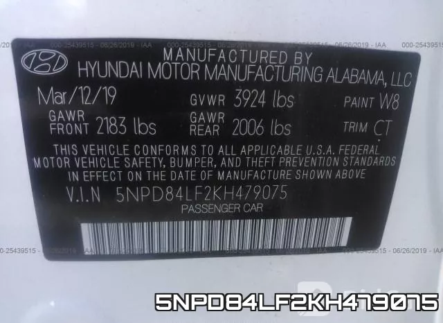 5NPD84LF2KH479075 фото 10