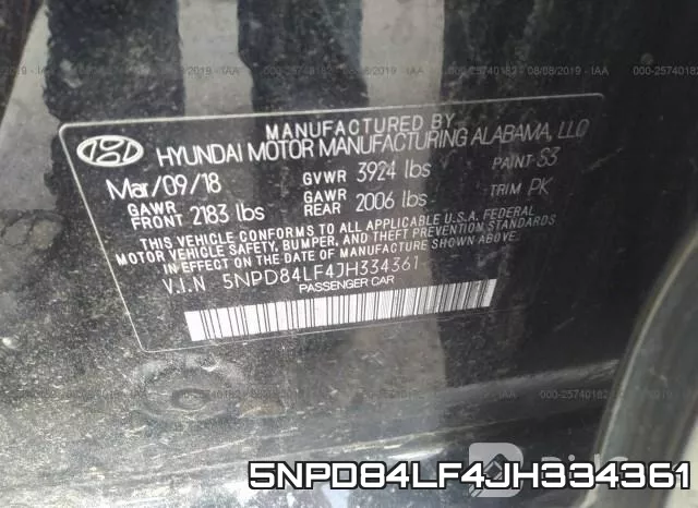 5NPD84LF4JH334361 фото 10