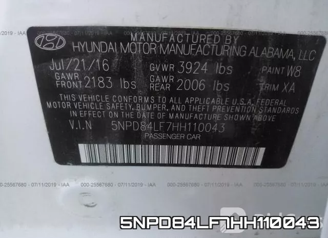 5NPD84LF7HH110043 фото 10