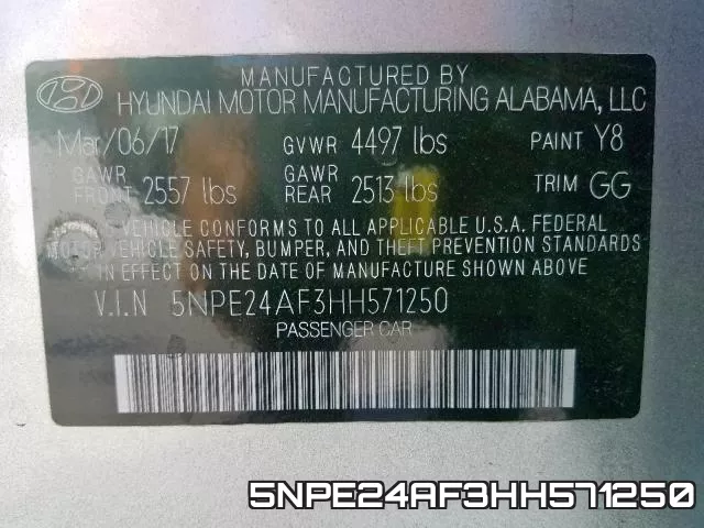 5NPE24AF3HH571250 фото 2